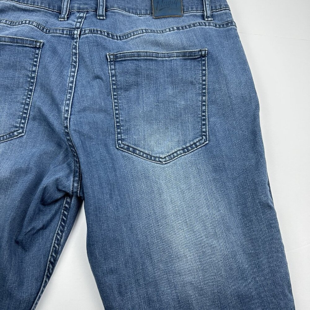 Mugsy Jeans Men’s Sz 38x30 (37x26.5) Lake Shores Flex Stretch Comfort fit - Picture 15 of 16